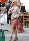 Ashley Benson Showin legs in a skirt Leaving The Bowery Hotel in NY
